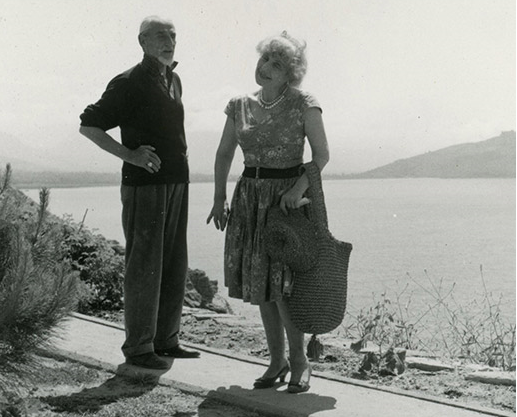 Aliye Berger ile yolculuk, 1963 baharı. Foto: Dimiter Hristoff