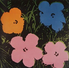 Andy Warhol Flowers 1964, tuval üzerine yağlıboya, 73.5 x 73.5 cm